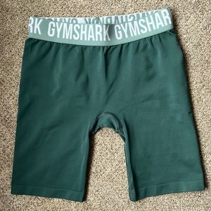 PRACTICALLY BRAND NEW! Gym shark biker shorts size medium in a beautiful green